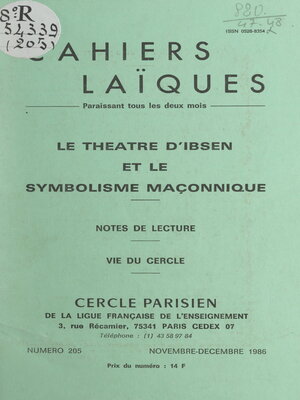 cover image of Le théâtre d'Ibsen et le symbolisme maçonnique